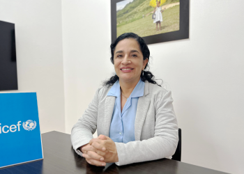 Representante Interina de Unicef, Anyoli Sanabria.