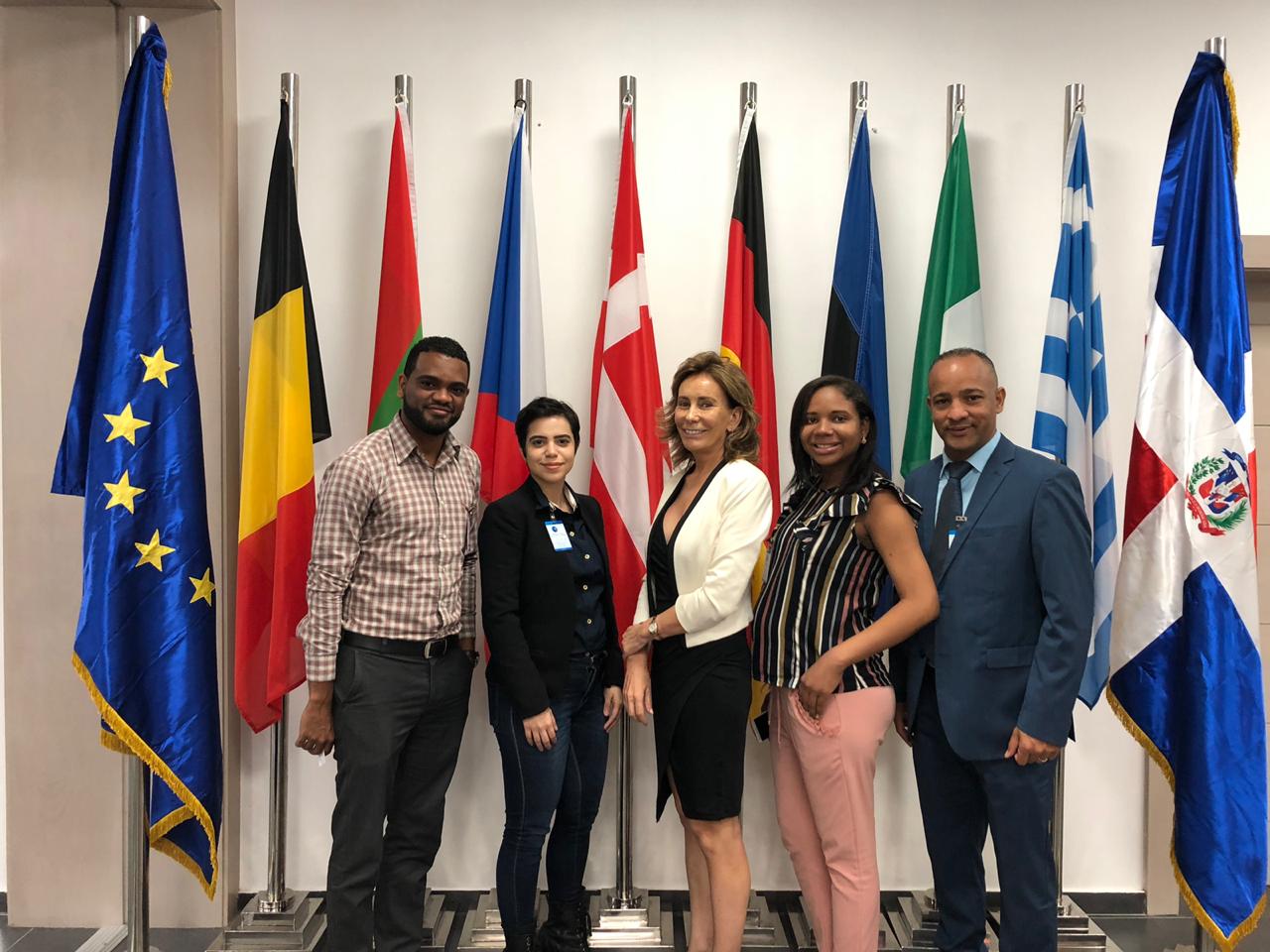 unión europea kelvin pascual, maria victoria scheker, dolores romeo de la ue, dilenni bonilla y josé alfredo espinal