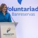 Noelia García de Pereyra, presidenta del Voluntariado Banreservas, anunció que la
entidad incentivará el emprendimiento femenino, la inclusión y el medio ambiente.
