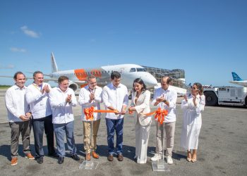 Vuelo inaugural SKYhigh Dominicana. - Fuente externa.