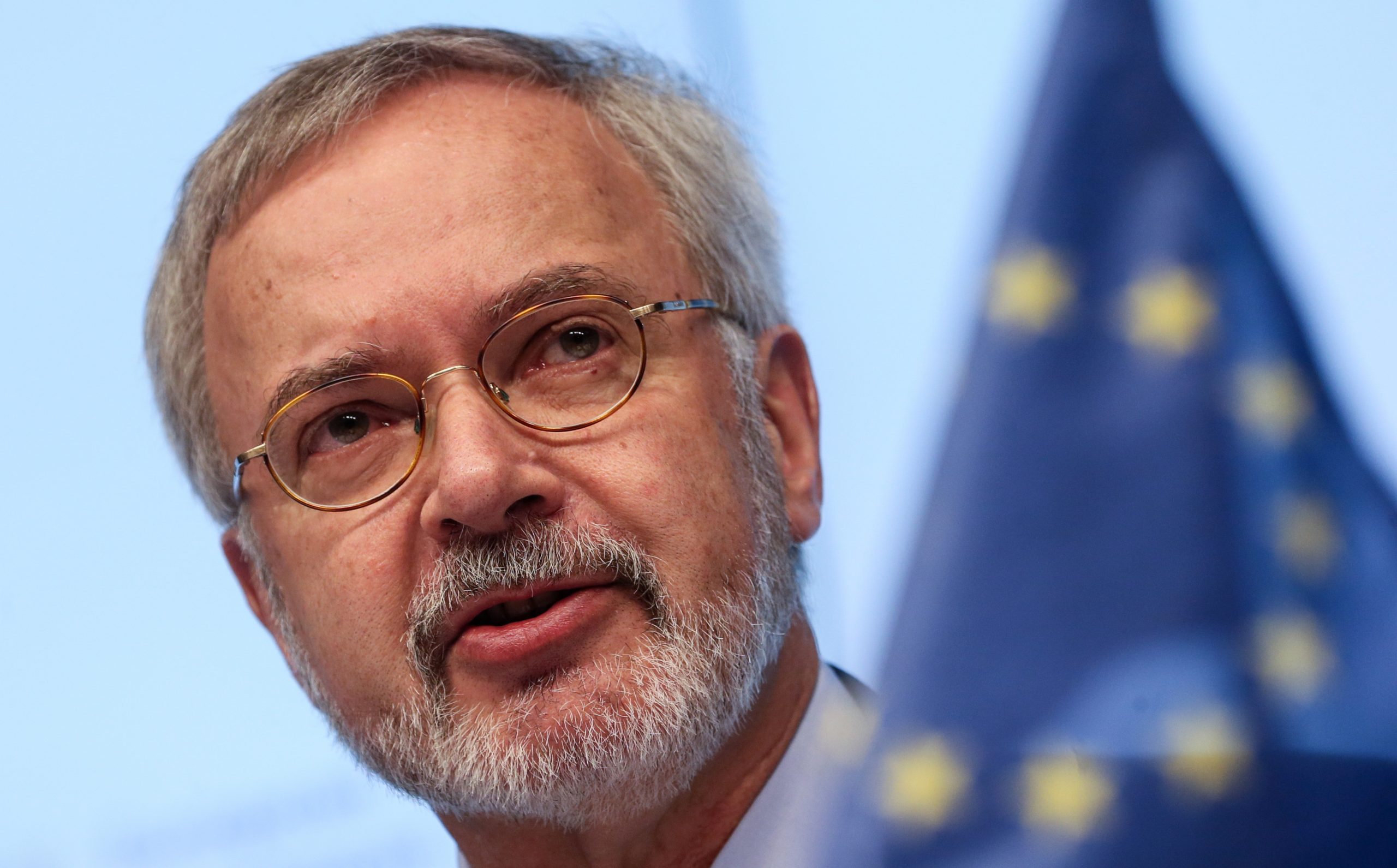 european investment bank (eib) werner hoyer in brussels