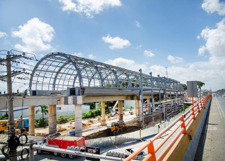 Construcción de la línea 2C del Metro de Santo Domingo. - Fuente externa.