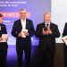 Raquel Peña, Luis Abinader, Hernando de Soto y Víctor Bisonó. - Fuente externa.