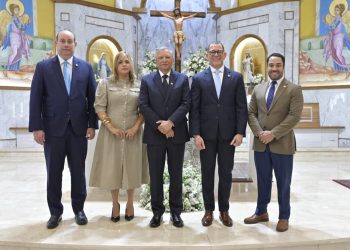 La ceremonia religiosa estuvo encabezada por el presidente ejecutivo de Banreservas, Leonardo Aguilera.