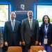 Ejecutivos de Banreservas se reúnen con inversionistas hoteleros en la feria de turismo Top Resa 2025.