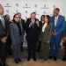 El presiente ejecutivo de Banreservas, Leonardo Aguilera, junto a miembros del Consejo de Directores; el cónsul General en la ciudad de Nueva York, Jesús Vásquez; y otros ejecutivos de Banreservas.