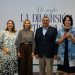 Gladialisa Peralta, Karina Souffront, Manuel Tavárez Mirabal y Minou Tavárez Mirabal, en inauguración de exposición “Un siglo: la dimensión artística de Minerva Mirabal”.