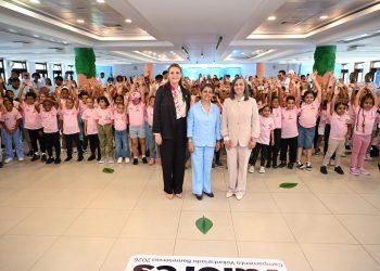 Carmen Alicia Quijano de Aguilera, presidenta del Voluntariado Banreservas, destacó que “sembrar valores en nuestros niños es sembrar un mejor futuro".