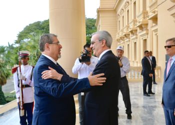 Presidente Luis Abinader y el presidente electo de Guatemala, César Bernardo Arévalo de León. Fuente externa.