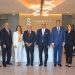 Simón Bolívar Genao, Luis Peña, Reny Espaillat, Rafael Antonio Genao, Jairon Severino, José Luis Ventura, Yolanda Guzmán y Herson Corona durante la entrevista en la sede de la Asociación Cibao en Santiago de los Caballeros. | Lésther Álvarez