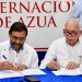 El acuerdo fue firmado por el administrador del Bagrícola, Fernando Durán y el director del Indrhi, Olmedo Caba Romano.