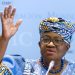 La directora general de la OMC, Ngozi Okonjo-Iweala, durante una intervención sobre la economía digital y los aranceles transfronterizos.