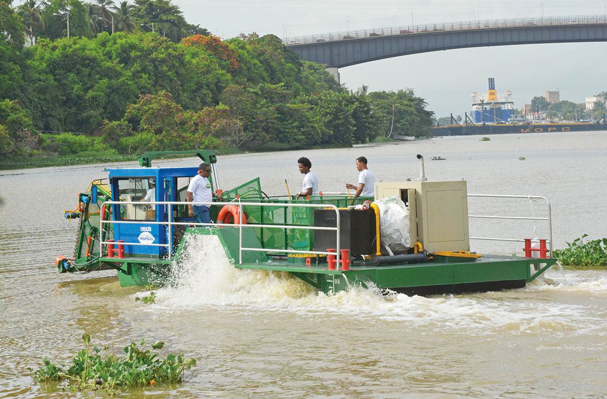 barcos recolectores ribera verde