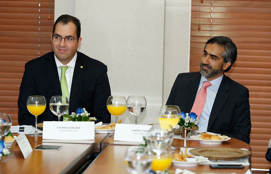 Gustavo Vergara y Gabriel Tineo, gerentes generales de Fiduciaria BHD y BHD Fondos.