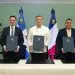 La firma de la denominada hoja de ruta estuvo a cargo del canciller dominicano, Roberto Álvarez; de Saint-Martin y de la directora de la AFD Santo Domingo, Virginie Díaz Pedregal, entre otros.