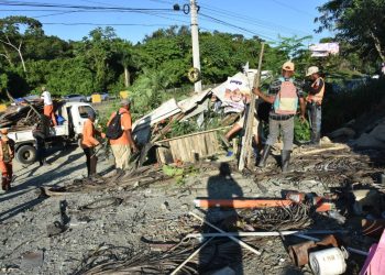 El MOPC a través de Codevial, aseguró que trata de salvar vida y evitar que se produzcan accidentes con la obstaculización de los trabajos de ampliación y remodelación de la autopista Duarte.