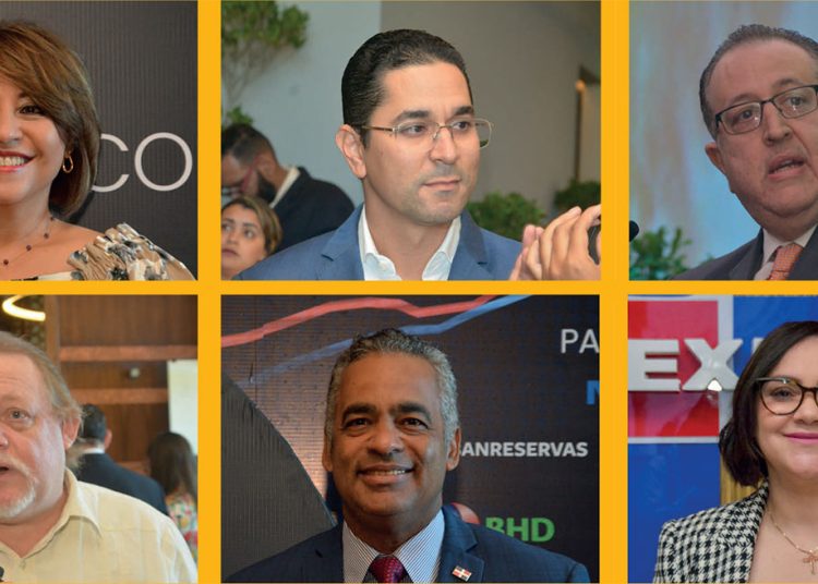 Rosanna Ruiz, Jorge Subero, Magín Díaz, Henri Hebrant, Joel Santos y Elizabeth Mena.