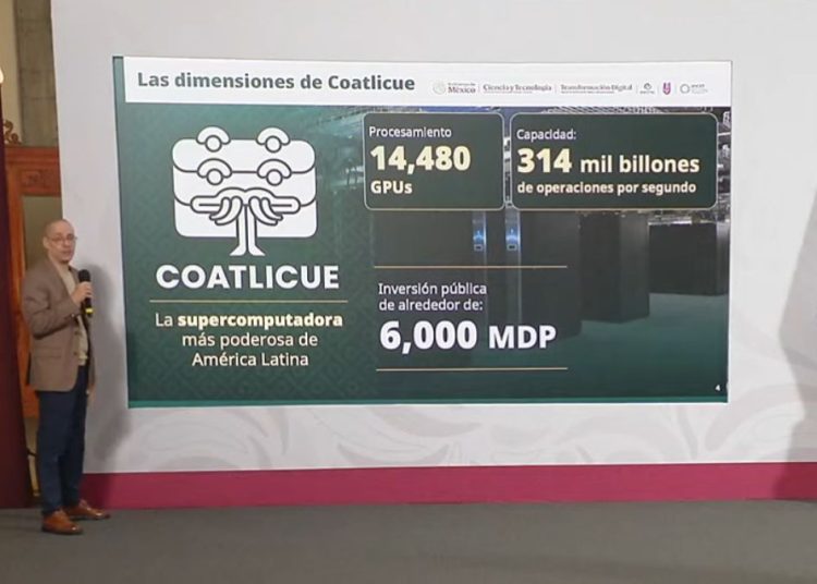 'Coatlicue' alcanzará 314 petaflops, equivalentes a 314.000 billones de operaciones por segundo, siete veces más que 'Pegaso'.