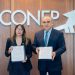 Firma de acuerdo entre WCA-RD y Conep para impulsar el cumplimiento empresarial.