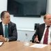 Loamy Then y Manuel González, directivos de la ABA, en visita a elDinero.