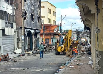 Zona cero en San Cristóbal.