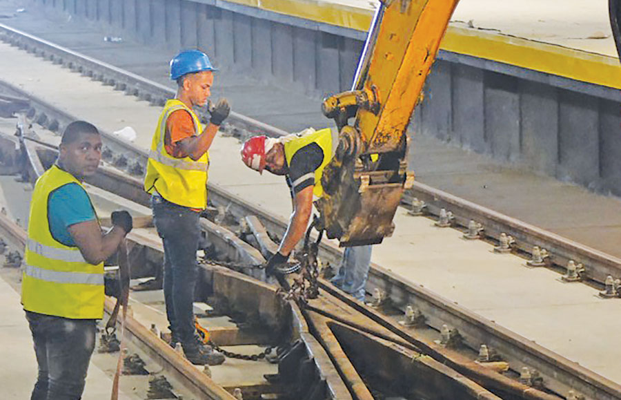 contruccion segunda linea metro santo domingo