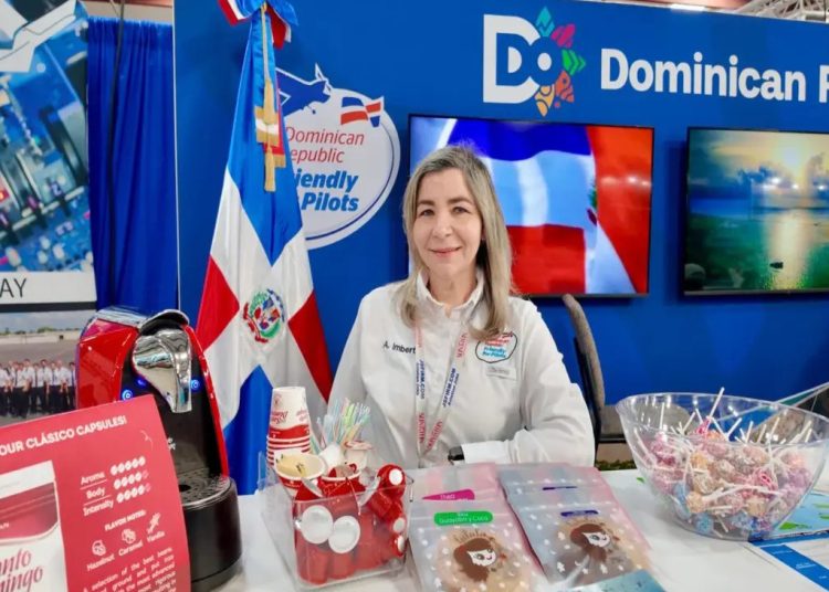 La delegación dominicana promovió el “Dominican Republic is friendly for pilots”.