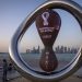 Estatuilla que representa un reloj de arena con la cuenta regresiva del mundial de Qatar, 2022. | Darko Bandic, AP.