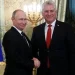 Los presidentes de Rusia y Cuba, Vladimir Putin y Miguel Díaz-Canel. | Reuters.