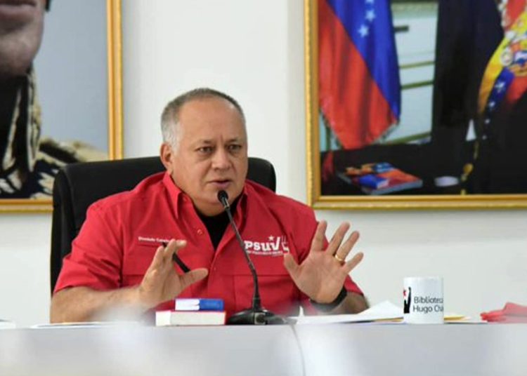 Diosdado Cabello, ministro del Poder Popular para Relaciones Interiores, Justicia y Paz de Venezuela. - Fuente externa.