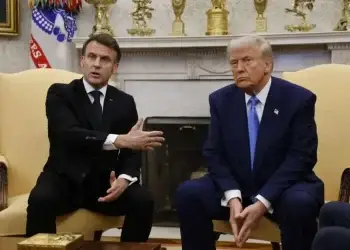 Así respondió el mandatario al ser preguntado durante una rueda de prensa en la Casa Blanca junto al presidente francés, Emmanuel Macron.