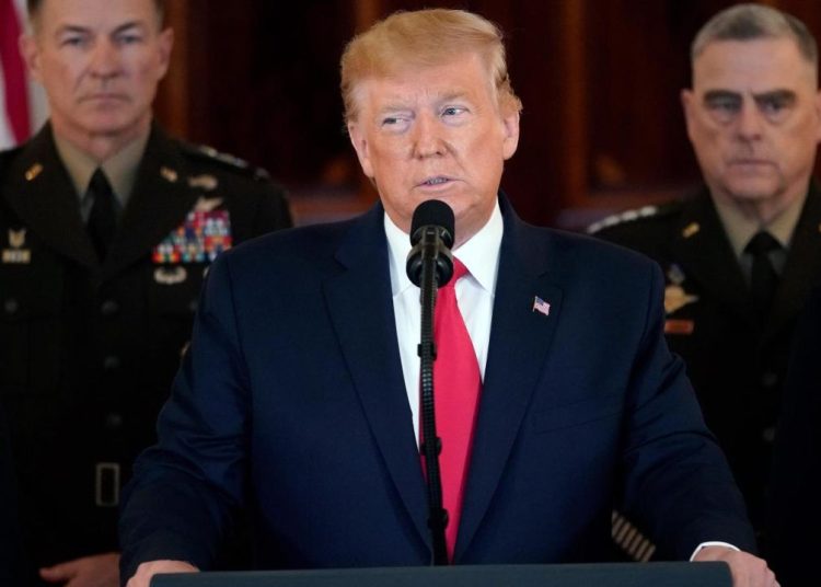 Trump destacó que "ninguna fuerza terrorista impedirá que los buques comerciales y navales estadounidenses naveguen libremente por las vías navegables del mundo".