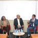 Richard Medina, Magdalena Lizardo, Jairon Severino, Harold Vásquez y Carlos Ramos en el panel “Una Mirada a la Economía: retos y oportunidades”, organizado por Intec y elDinero. | Lésther Álvarez