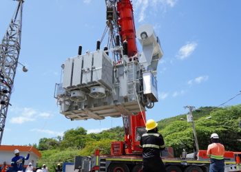 El nuevo transformador instalado en la subestación Baní Per tiene una capacidad de 40 MVA.