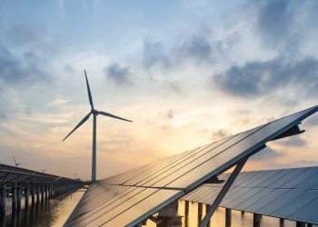 Solar,Panels,And,Wind,Power,,Clean,Energy,In,Nature