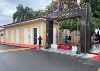 En la Plazoleta 26 de Julio se inmortaliza el ajusticiamiento de Lilís en 1899.