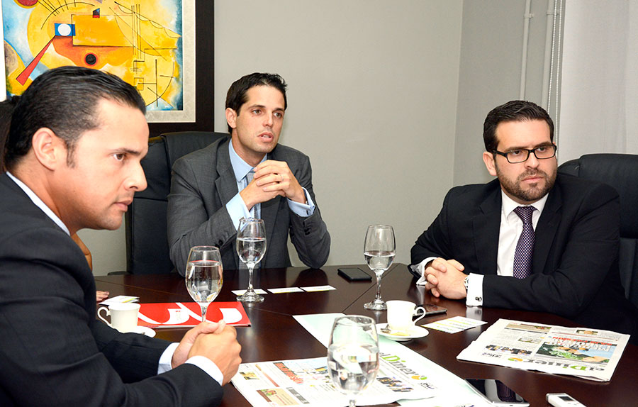 Michael Cuello Velásquez, Alfredo Vargas y Ricardo Plaza.