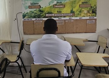 El 7.8% de un total de adolescentes y jóvenes en tratamiento en Hogar Crea Dominicano tienen casos pendientes ante la justicia, según el director ejecutivo de la institución. FOTO / elDinero. Hogar Crea Niños y Adolescentes, en La Vega.