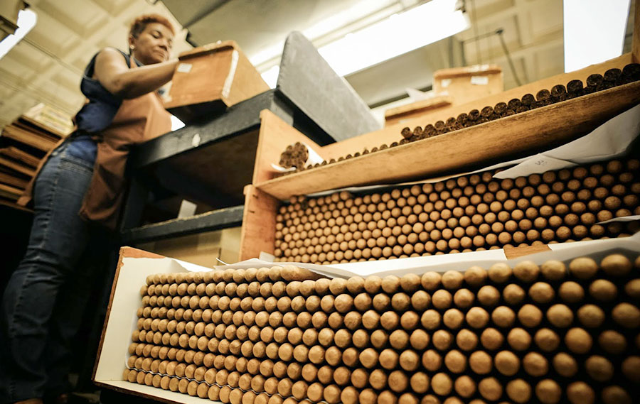 Industria del cigarro.