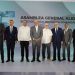 Estuvieron presentes, los ministros de Industria, Comercio y MiPymes, Victor Bisonó; de Agricultura, Limber Cruz; el expresidente Hipólito Mejía; el intendente de Bancos de la República Dominicana, Julio Enrique Caminero; el presidente Luis Abinader; entre otras autoridades.