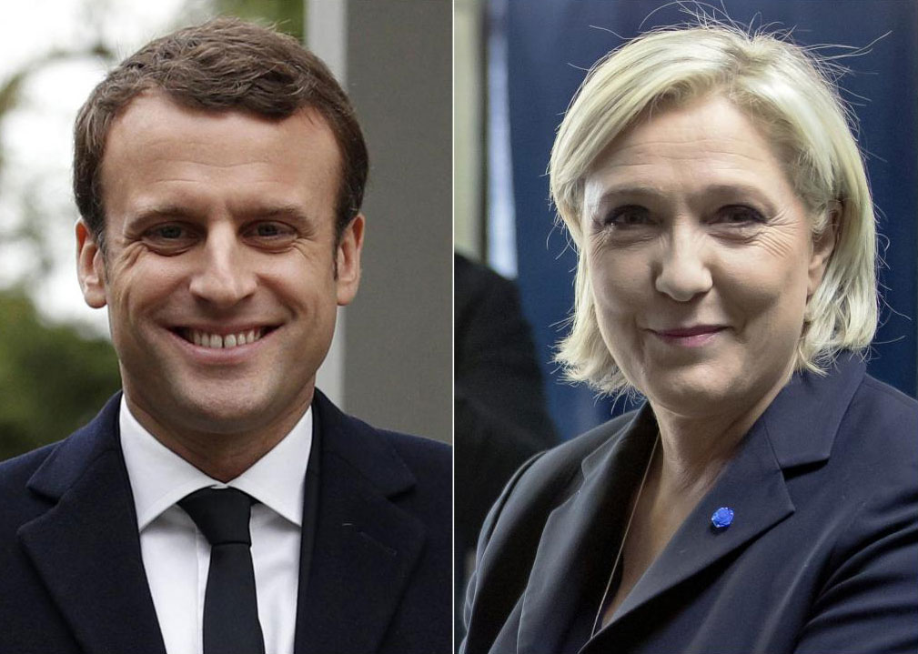 le pen macron francia