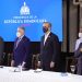 El presidente Luis Abinader encabeza la rueda de prensa en donde se anunció la reactivación de la Comisión Nacional de Empleo. | Presidencia de la República