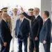 Previo a la reunión, se presentó guardia de honor del Ministerio de Defensa, 21 cañonazos y la entonación del himno nacional.