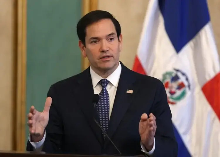 Rubio habló en el Palacio Nacional en rueda de prensa junto al presidente dominicano, Luis Abinader.