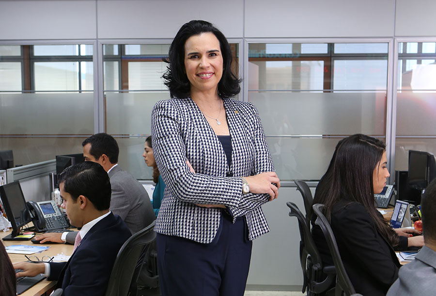 María Angélica Haza, vicepresidente del Área de Tesorería y Mercado de Valores del Banco Popular.