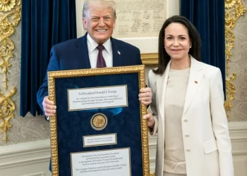 Trump y Machado habían adelantado por separado sobre la entrega de la medalla, que ocurrió durante el almuerzo.