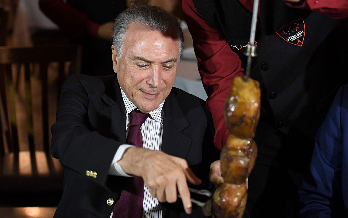 michel temer carne