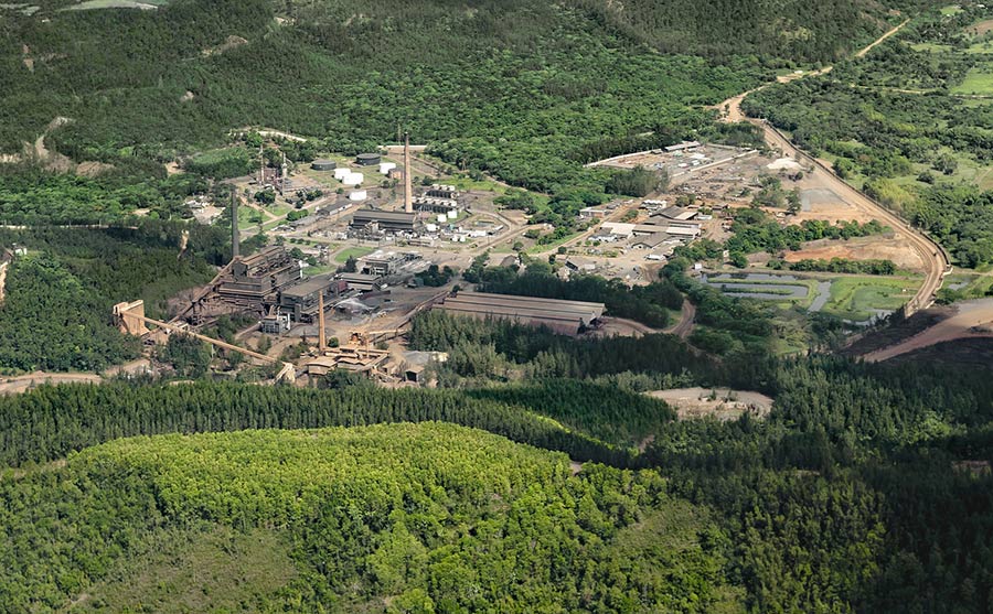 La mina de Falcondo opera en terrenos de la provincia Monseñor Nouel y una parte de La Vega.