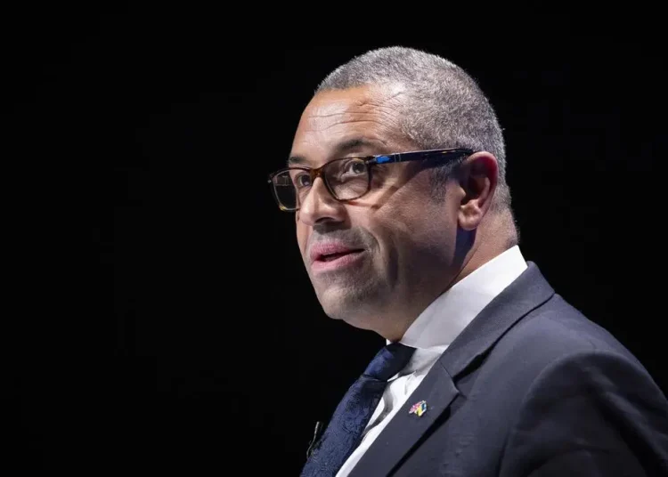 Ministro británico de Asuntos Exteriores, James Cleverly. Fuente externa.
