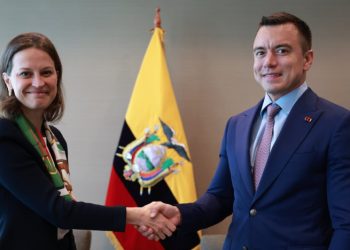 La vicepresidenta regional del Banco Mundial conversó con Noboa sobre energía e infraestructura resiliente.